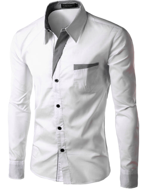 Men's Simple Long Sleeve Shirt
